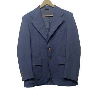 Levi’s Panatela Mens Blue Button Up Blazer Size 40 R Western Formal Preppy